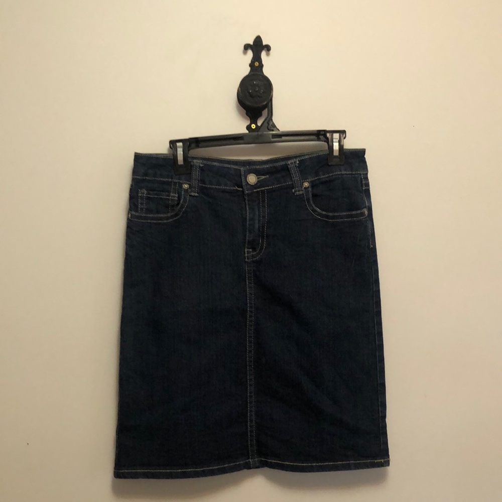 Y2K BONGO Dark Blue Denim Pencil Skirt